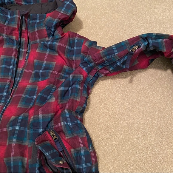Burton, plaid women’s snowboarding Jacket, insulated, sz L - Picture 5 of 15